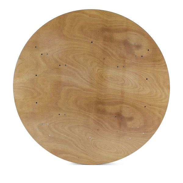 Atlas Commercial Products Titan Series 72 Round Wood Folding Table - WFT5-72R