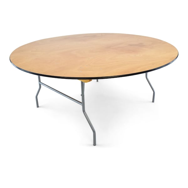 Atlas Commercial Products Titan Series 72 Round Wood Folding Table - WFT5-72R