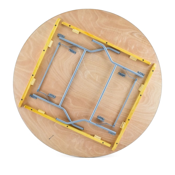 Atlas Commercial Products Titan Series 72 Round Wood Folding Table - WFT5-72R