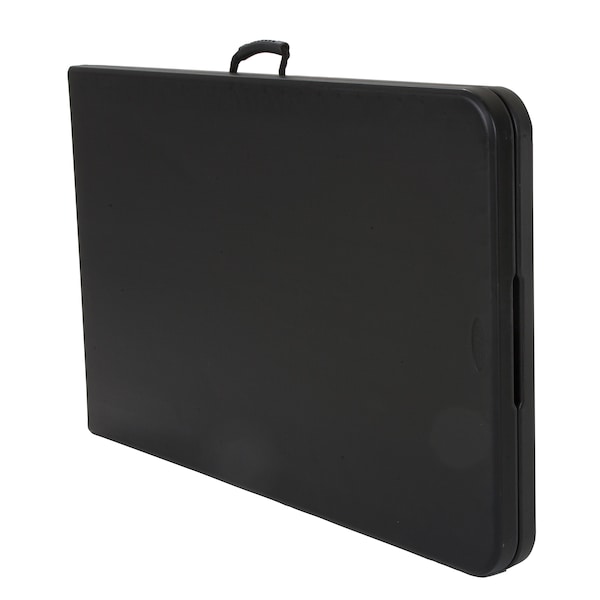 Bridgeport Folding Table, Blow Mold Table, Fold In Half, 96" x 30", Black Color - C778BP14BLK1X