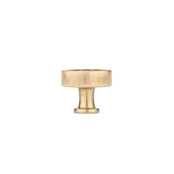 Richelieu 1 3/8 in (35 mm) Satin Brass Traditional Cabinet Knob - BP885535160