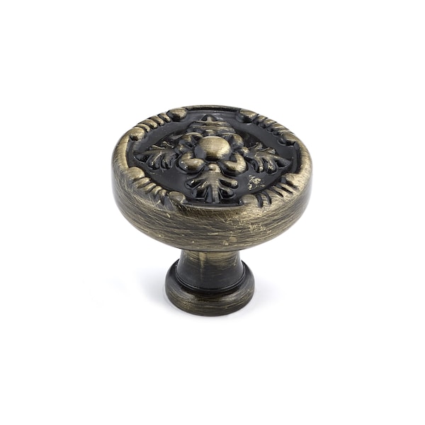 Richelieu 1 1/4 in (32 mm) Antique English Traditional Metal Cabinet Knob - BP82619AE