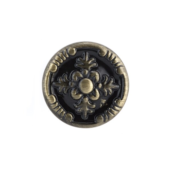 Richelieu 1 1/4 in (32 mm) Antique English Traditional Metal Cabinet Knob - BP82619AE