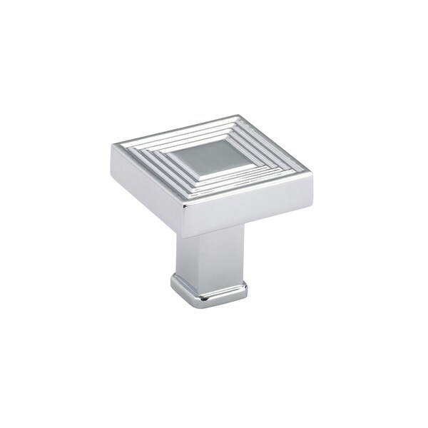 Richelieu 1 3/8 in (35 mm) x 1 3/8 in (35 mm) Chrome Transitional Cabinet Knob - BP87883535140