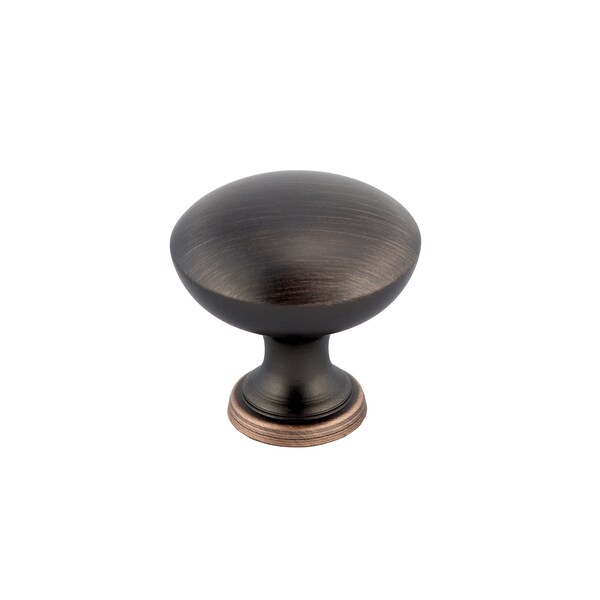 Richelieu 1 3/16 in (30 mm) Brushed Oil-Rubbed Bronze Traditional Metal Cabinet Knob - BP2391230BORB
