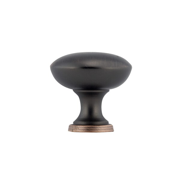 Richelieu 1 3/16 in (30 mm) Brushed Oil-Rubbed Bronze Traditional Metal Cabinet Knob - BP2391230BORB