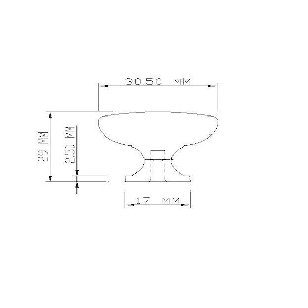 Richelieu 1 3/16 in (30 mm) Brushed Oil-Rubbed Bronze Traditional Metal Cabinet Knob - BP2391230BORB