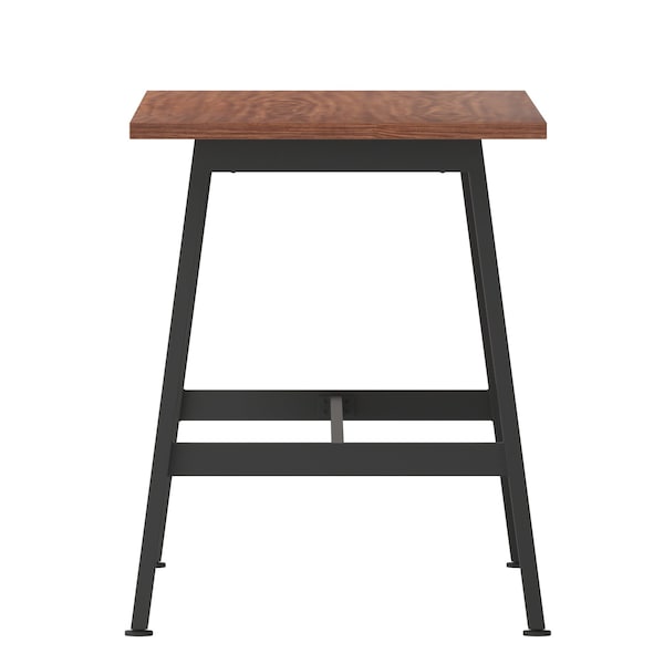 Flash Furniture Redmond 60x24 Conf Tbl w/1in. Thick Dbl Sided Laminate Tbl Top w/PVC and A-Frame Steel Bse, Walnut - MT-M6024-WLT-ABF-GG