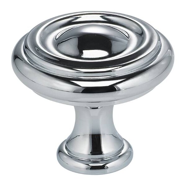Omnia Classic Cabinet Knob Bright Chrome 1-3/16" - 9141/30.26