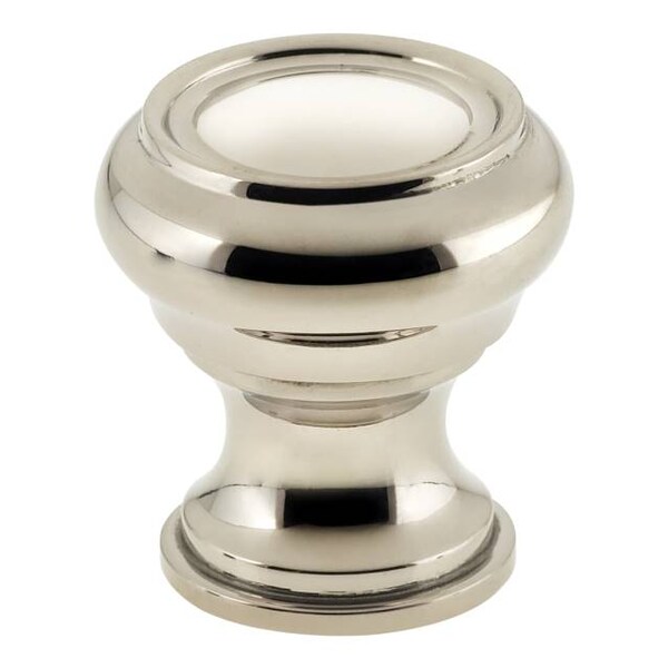 Omnia Traditional Cabinet Knob Bright Nickel 1-1/2" - 9045/38.14