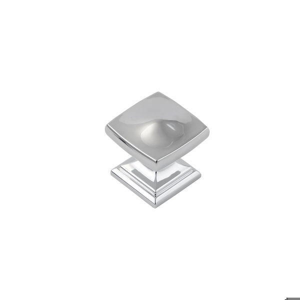 Hickory Hardware Dover Collection Knob 1-1/4 Inch Square Chrome Finish - H078769CH