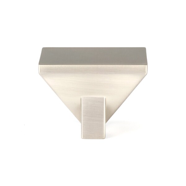 Richelieu 1 9/16-inch (40 mm) x 1 9/16-inch (40 mm) Brushed Nickel Contemporary Cabinet Knob - BP404016195