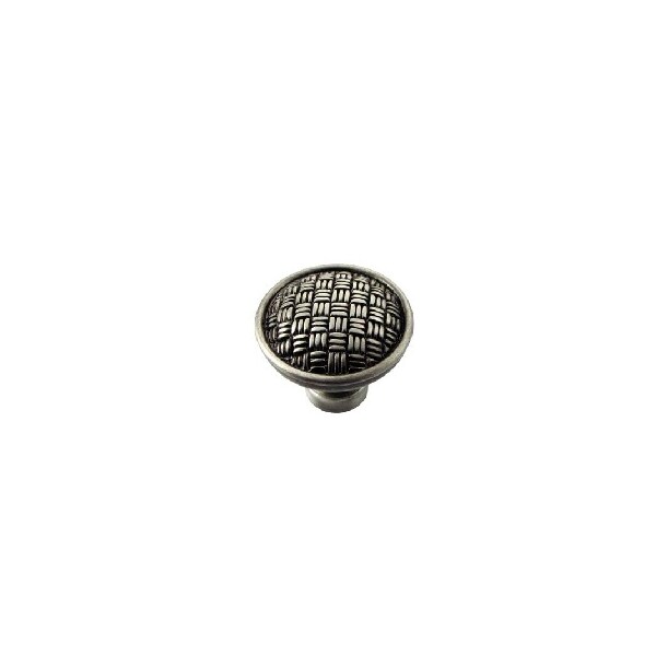 Mng 1 1/4" Rattan Knob, Satin Antique Nickel - 14511