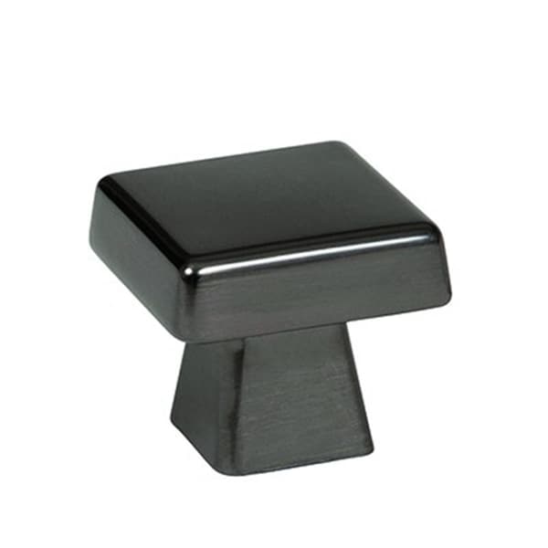 Classic Accessories Square Knob Gunmetal - 1.06 in. - VE2130788
