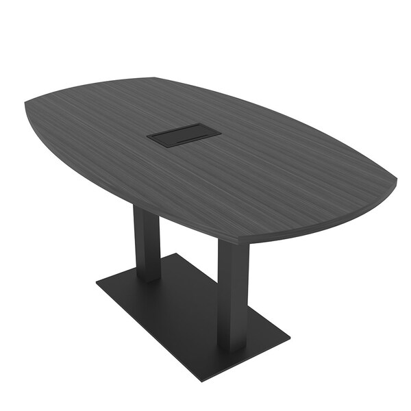 Skutchi Designs Arc Boat 36 in W, 72 in L, Grey - HAR-ABOT-36X72-DOU.BK-WA7949-EBLK