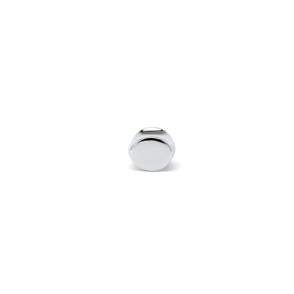 Richelieu 1 3/16-inch (30 mm) x 7/8-inch (22 mm) Chrome Contemporary Cabinet Knob - BP8287130140