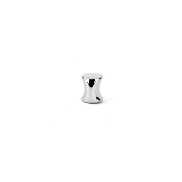 Richelieu 1 3/16-inch (30 mm) x 7/8-inch (22 mm) Chrome Contemporary Cabinet Knob - BP8287130140