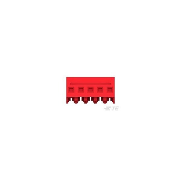 Te Connectivity Headers & Wire Housings 5P 22Awg Tin Clsd With Tab W/Red Strpe - 3-643813-5