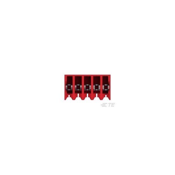 Te Connectivity Headers & Wire Housings 5P 22Awg Tin Clsd With Tab W/Red Strpe - 3-643813-5