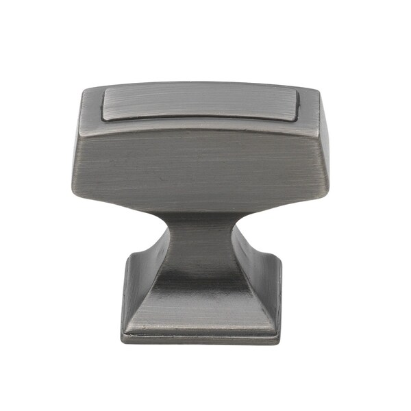 Gliderite Hardware 1-1/8 in. Rectangle Cabinet Knob - 87390-BP - 87390-BP-1