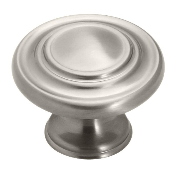 Amerock Inspirations 1-5/16 in 33 mm Diameter Satin Nickel Cabinet Knob, 10PK - 10BX1586G10