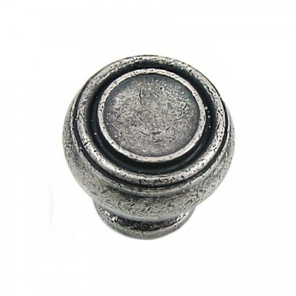 Strategic Brands 1.25 in. Distressed Pewter Balance Cabinet Knob - 85064