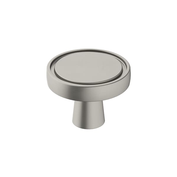 Amerock Destine 1-3/8 in 35 mm Diameter Satin Nickel Cabinet Knob - BP36857G10