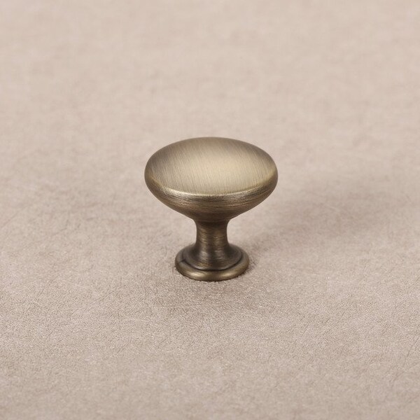 Sapphire Alpha Series 1 in. Modern Medium Aged Bronze Round Cabinet Knob (20-Pack) - SP-1145-K-MAB-20