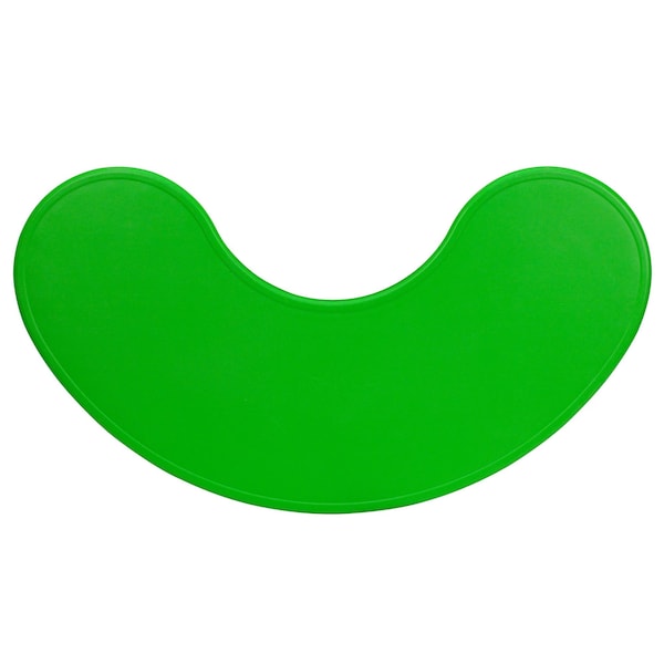 Flash Furniture Kidney Activity Table, 35 W, 65 L, 23.75 H, Plastic, Steel, Green - YU-YCX-004-2-MOON-TBL-GREEN-GG
