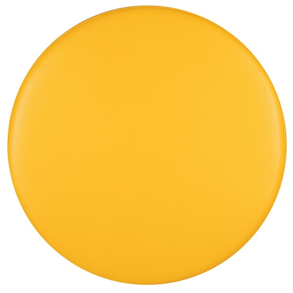 Flash Furniture Large Soft Seating Flexible Circle for Classrooms and Common Spaces - Yellow (18" Height x 24" Diameter) - ZB-FT-060R-18-YEL-GG