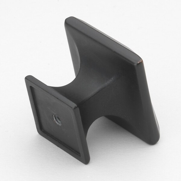 Gliderite Hardware 1-1/4 in. Square Twisted Knob Oil Rubbed Bronze, 25PK - 5865-ORB-25