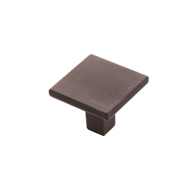 Gan Eden 1.25 in. Square Vintage Bronze Knob - GA1075260