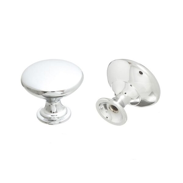 Crown 1-1/16" Diecast Cabinet Knob Polished Chrome Finish - CHK910PC