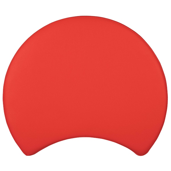Flash Furniture Soft Seating Flexible Moon for Classrooms and Common Spaces - 18" Seat Height (Red) - ZB-FT-045C-18-RED-GG