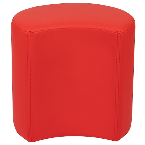 Flash Furniture Soft Seating Flexible Moon for Classrooms and Common Spaces - 18" Seat Height (Red) - ZB-FT-045C-18-RED-GG