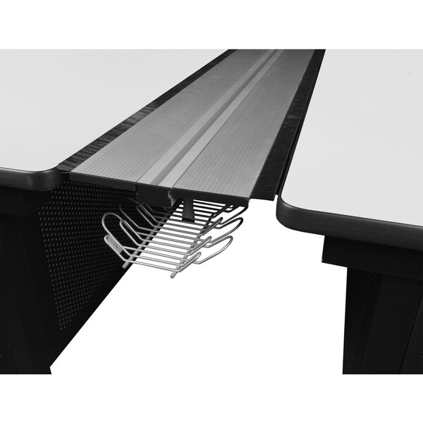 Regency Fusion Benching Systems, 48 W, 58 L, 29 H, Wood, Metal Top, White - MFB4858WH