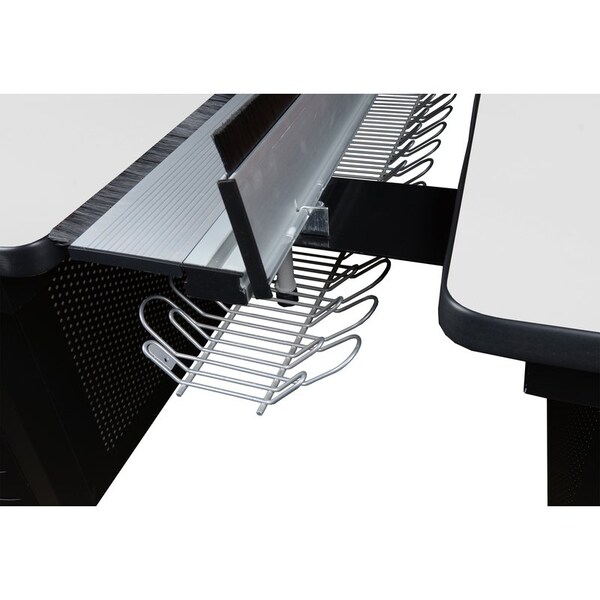 Regency Fusion Benching Systems, 48 W, 58 L, 29 H, Wood, Metal Top, White - MFB4858WH
