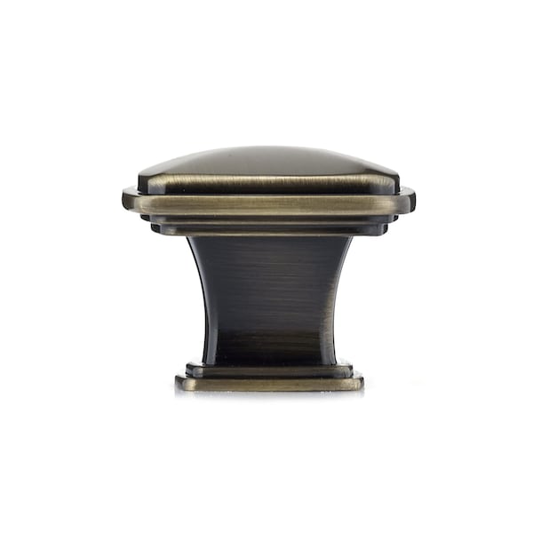 Richelieu 1 7/32 in (31 mm) x 1 7/32 in (31 mm) Antique English Transitional Cabinet Knob - BP81091AE