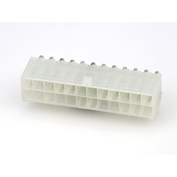 Molex Rectangular Power Connector, 24 Contact(S), Male, Solder Terminal, Receptacle - 353182420