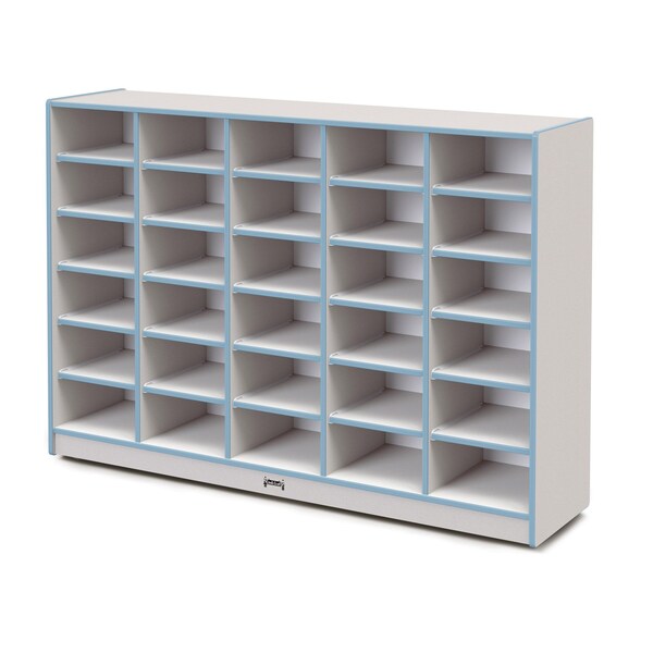 Jonti-Craft Rainbow Accents 30 Tub Mobile Storage, without Tubs, Coastal Blue - 4030JCWW131