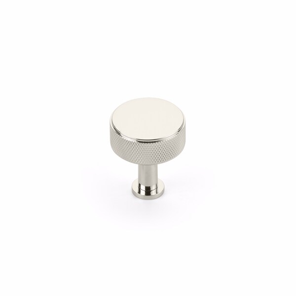 Schaub 1-1/4in Center to Center Pub House Knurled Cabinet Knob Polished Nickel Finish - 5002-PN