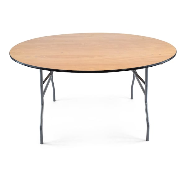 Atlas Commercial Products Titan Series 54 Round Wood Folding Table - WFT5-54R
