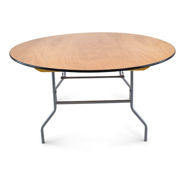 Atlas Commercial Products Titan Series 54 Round Wood Folding Table - WFT5-54R