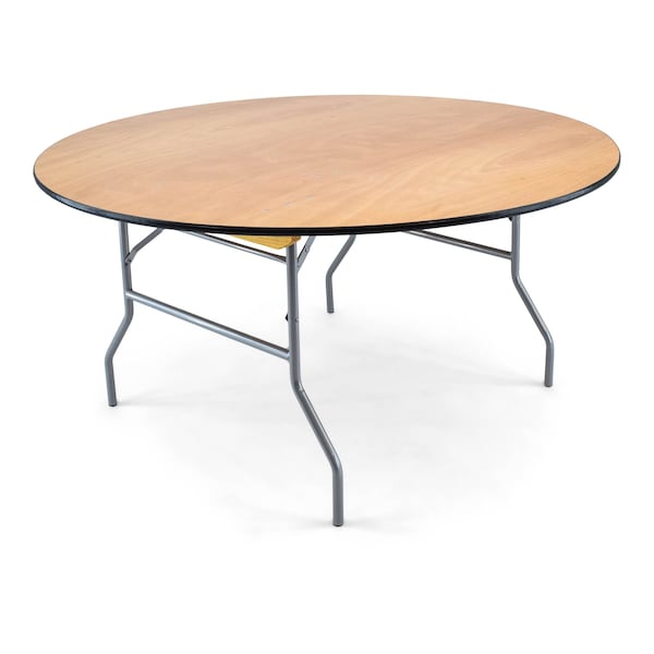 Atlas Commercial Products Titan Series 54 Round Wood Folding Table - WFT5-54R