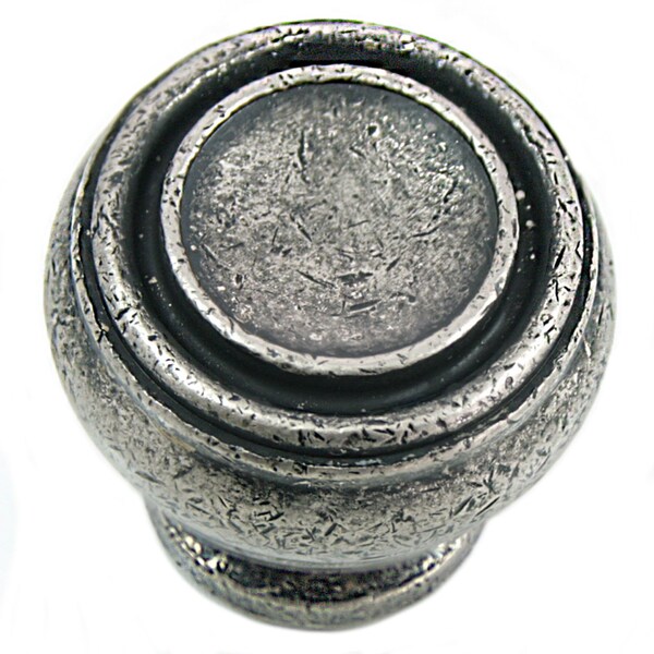 Mng 1 1/4" Knob, Balance, Distressed Pewter - 85064