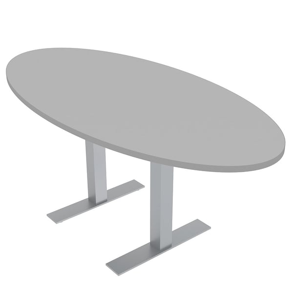 Skutchi Designs 33.5 in W, 69.5 in L, 29 in H, Engineered Wood Top, Grey - HAR-OVL-34X70-T-XD01