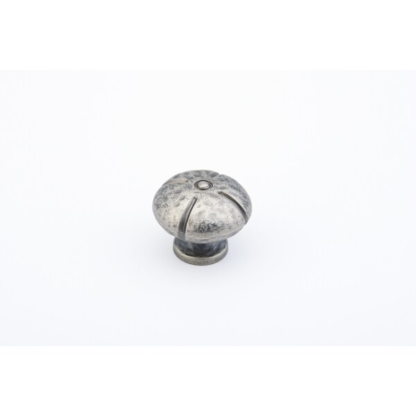 Schaub 1-3/8in Siena Round Cabinet Knob Vibra Nickel Finish - 250-VN
