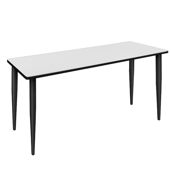 Regency Kahlo Training Tables, 60 W, 24 L, 29 H, Wood, Metal Top, White - MTPL6024WHBK
