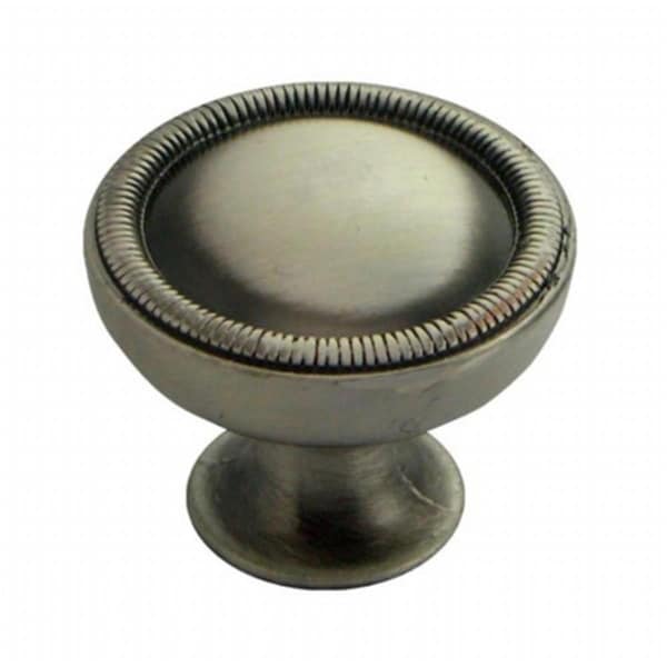 Strategic Brands 1.25 in. Satin Antique Nickel Vanilla Guerlain Border Knob - 17021