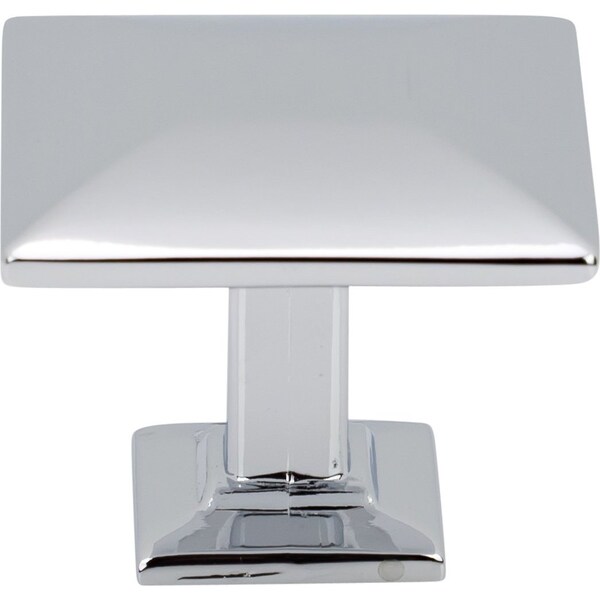 Designperfect 1-3/16 Overall Length Square Cabinet Knob, Polished Chrome, 25PK - DPA25S94KPC